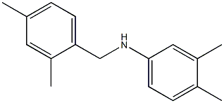 N-[(2,4-dimethylphenyl)methyl]-3,4-dimethylaniline 结构式