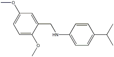 N-[(2,5-dimethoxyphenyl)methyl]-4-(propan-2-yl)aniline 结构式