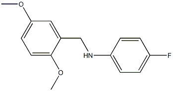 N-[(2,5-dimethoxyphenyl)methyl]-4-fluoroaniline 结构式