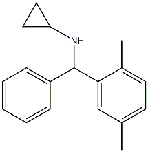 N-[(2,5-dimethylphenyl)(phenyl)methyl]cyclopropanamine 结构式