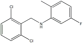 N-[(2,6-dichlorophenyl)methyl]-5-fluoro-2-methylaniline 结构式