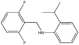 N-[(2,6-difluorophenyl)methyl]-2-(propan-2-yl)aniline 结构式