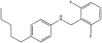 N-[(2,6-difluorophenyl)methyl]-4-pentylaniline 结构式