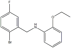 N-[(2-bromo-5-fluorophenyl)methyl]-2-ethoxyaniline 结构式