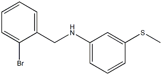 N-[(2-bromophenyl)methyl]-3-(methylsulfanyl)aniline 结构式