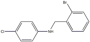 N-[(2-bromophenyl)methyl]-4-chloroaniline 结构式