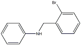 N-[(2-bromophenyl)methyl]aniline 结构式