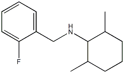 N-[(2-fluorophenyl)methyl]-2,6-dimethylcyclohexan-1-amine 结构式