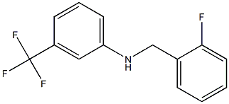 N-[(2-fluorophenyl)methyl]-3-(trifluoromethyl)aniline 结构式