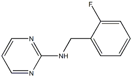 N-[(2-fluorophenyl)methyl]pyrimidin-2-amine 结构式