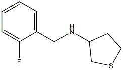 N-[(2-fluorophenyl)methyl]thiolan-3-amine 结构式