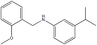 N-[(2-methoxyphenyl)methyl]-3-(propan-2-yl)aniline 结构式