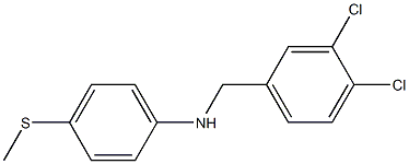 N-[(3,4-dichlorophenyl)methyl]-4-(methylsulfanyl)aniline 结构式