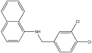 N-[(3,4-dichlorophenyl)methyl]naphthalen-1-amine 结构式