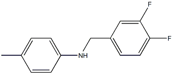 N-[(3,4-difluorophenyl)methyl]-4-methylaniline 结构式
