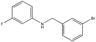 N-[(3-bromophenyl)methyl]-3-fluoroaniline 结构式