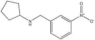 N-[(3-nitrophenyl)methyl]cyclopentanamine 结构式