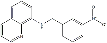 N-[(3-nitrophenyl)methyl]quinolin-8-amine 结构式