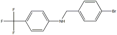 N-[(4-bromophenyl)methyl]-4-(trifluoromethyl)aniline 结构式