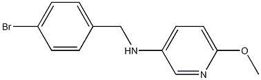 N-[(4-bromophenyl)methyl]-6-methoxypyridin-3-amine 结构式