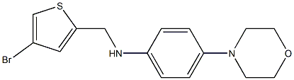 N-[(4-bromothiophen-2-yl)methyl]-4-(morpholin-4-yl)aniline 结构式