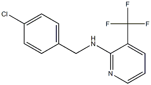 N-[(4-chlorophenyl)methyl]-3-(trifluoromethyl)pyridin-2-amine 结构式