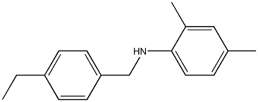 N-[(4-ethylphenyl)methyl]-2,4-dimethylaniline 结构式