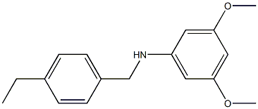 N-[(4-ethylphenyl)methyl]-3,5-dimethoxyaniline 结构式