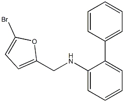 N-[(5-bromofuran-2-yl)methyl]-2-phenylaniline 结构式