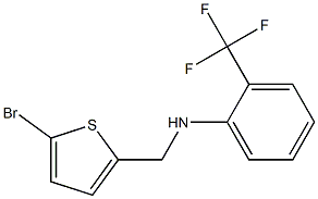 N-[(5-bromothiophen-2-yl)methyl]-2-(trifluoromethyl)aniline 结构式