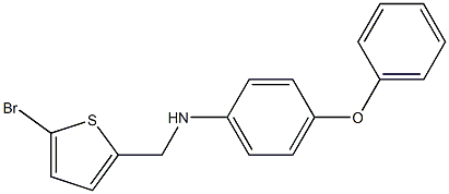 N-[(5-bromothiophen-2-yl)methyl]-4-phenoxyaniline 结构式