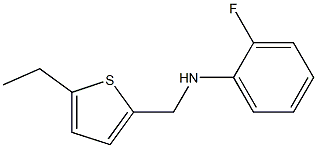 N-[(5-ethylthiophen-2-yl)methyl]-2-fluoroaniline 结构式