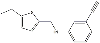 N-[(5-ethylthiophen-2-yl)methyl]-3-ethynylaniline 结构式