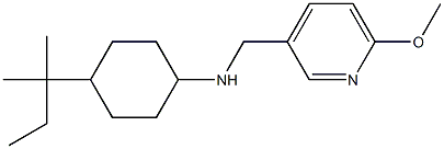 N-[(6-methoxypyridin-3-yl)methyl]-4-(2-methylbutan-2-yl)cyclohexan-1-amine 结构式