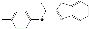 N-[1-(1,3-benzothiazol-2-yl)ethyl]-4-iodoaniline 结构式