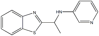 N-[1-(1,3-benzothiazol-2-yl)ethyl]pyridin-3-amine 结构式