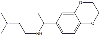 N'-[1-(2,3-dihydro-1,4-benzodioxin-6-yl)ethyl]-N,N-dimethylethane-1,2-diamine 结构式