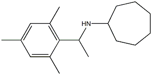 N-[1-(2,4,6-trimethylphenyl)ethyl]cycloheptanamine 结构式