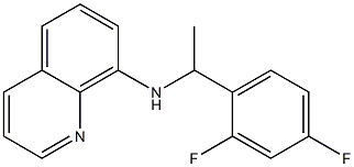 N-[1-(2,4-difluorophenyl)ethyl]quinolin-8-amine 结构式