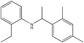 N-[1-(2,4-dimethylphenyl)ethyl]-2-ethylaniline 结构式