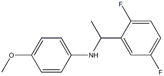 N-[1-(2,5-difluorophenyl)ethyl]-4-methoxyaniline 结构式