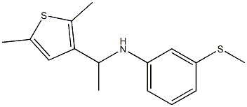 N-[1-(2,5-dimethylthiophen-3-yl)ethyl]-3-(methylsulfanyl)aniline 结构式