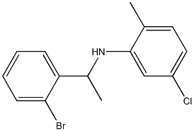 N-[1-(2-bromophenyl)ethyl]-5-chloro-2-methylaniline 结构式