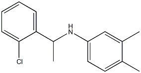 N-[1-(2-chlorophenyl)ethyl]-3,4-dimethylaniline 结构式