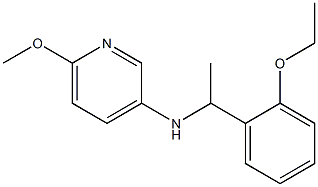 N-[1-(2-ethoxyphenyl)ethyl]-6-methoxypyridin-3-amine 结构式