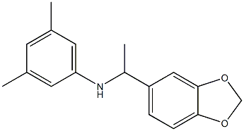 N-[1-(2H-1,3-benzodioxol-5-yl)ethyl]-3,5-dimethylaniline 结构式