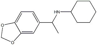 N-[1-(2H-1,3-benzodioxol-5-yl)ethyl]cyclohexanamine 结构式