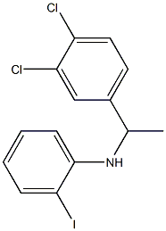 N-[1-(3,4-dichlorophenyl)ethyl]-2-iodoaniline 结构式