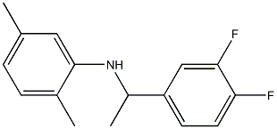 N-[1-(3,4-difluorophenyl)ethyl]-2,5-dimethylaniline 结构式