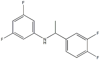 N-[1-(3,4-difluorophenyl)ethyl]-3,5-difluoroaniline 结构式